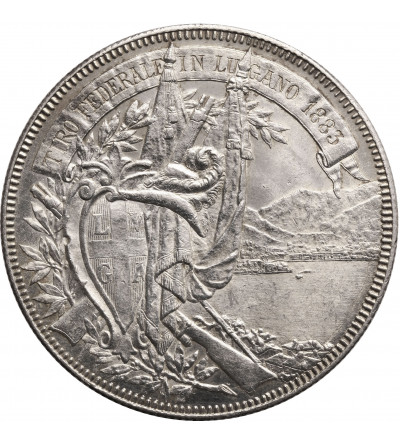 Szwajcaria, 5 franków 1883, Lugano