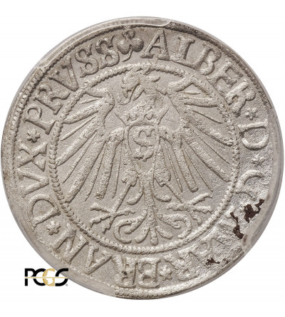 East Prussia, Preussen Herzogtum (Ostpreussen). Groschen 1541, Königsberg mint - PCGS AU Details