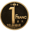 Belgium, 1 Franc 1994 R, BELGIQUE - official medalic restrike in Proof