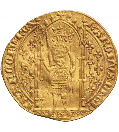 Francja. Złoty Franc a pied bez daty, Karol V 1364-1380