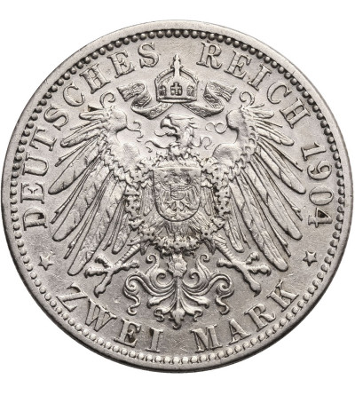 Germany, Bavaria (Bayern). 2 Mark 1904 D, Otto 1886-1913
