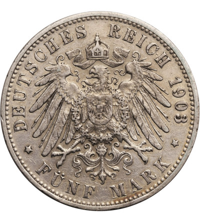 Germany, Hamburg. 5 Mark 1903 J