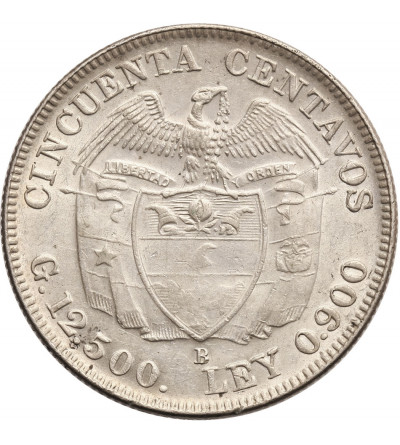 Colombia, 50 Centavos 1932 B, Simon Bolivar