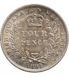British Guyana and West Indies 4 Pence 1891, Victoria