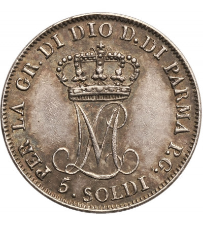 Włochy, Parma. 5 Soldi 1815, księżna Maria Luigia 1815-1847