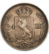 Norway. 24 Skilling 1852, Oscar I 1844-1859