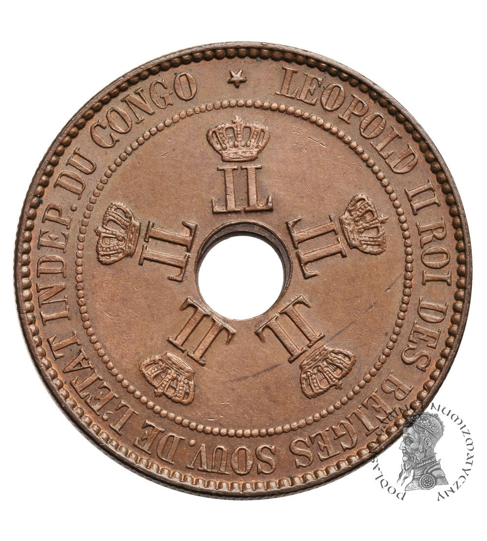 Kongo Belgijskie, 10 Centimes 1888 LW
