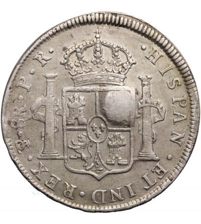 Wielka Brytania, Bank of England. Dolar bez daty (1797), kontramarka z głową Jerzego III na Boliwia 8 Reales 1793 PR