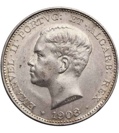 Portugalia. 500 Reis 1908, Manuel II