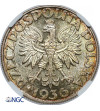 Polska, 5 złotych 1936, żaglowiec - NGC MS 63