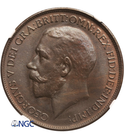 Great Britain. Penny 1912, George V - NGC MS 63 BN
