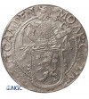 Niderlandy, Kampen (Campen). Talar lewkowy (Leeuwendaalder / Lion Daalder) 1647 - NGC AU Details