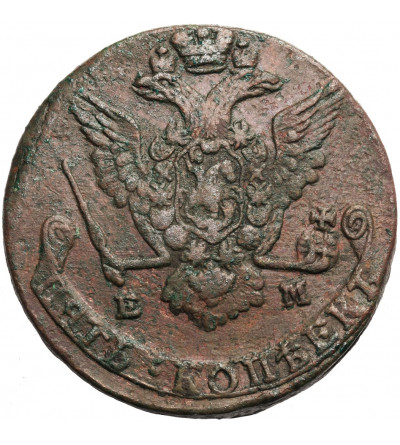 Rosja, 5 kopiejek 1778 EM, Jekaterinburg, Katarzyna II 1762-1796
