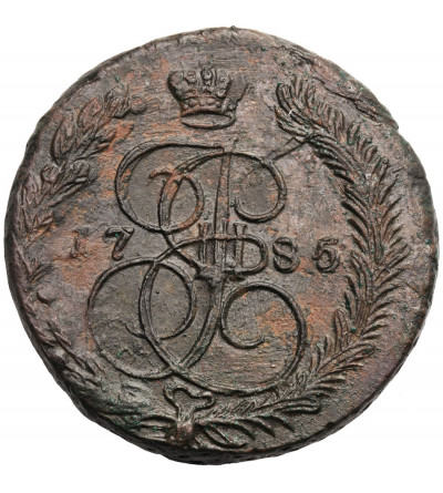 Rosja, 5 kopiejek 1785 EM, Jekaterinburg, Katarzyna II 1762-1796