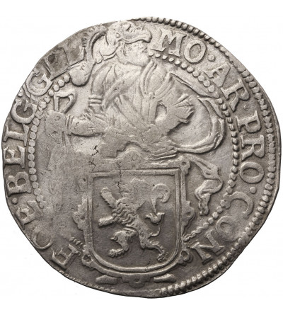 Niderlandy, Gelderland (Geldria). Talar lewkowy (Leeuwendaalder / Lion Daalder) 1651 - rycerz w prawo, lilia przed datą