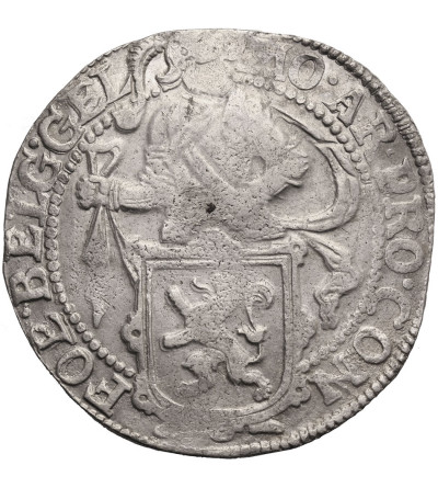 Niderlandy, Gelderland (Geldria). Talar lewkowy (Leeuwendaalder / Lion Daalder) 1652 - rycerz w prawo, lilia rozdziela datę