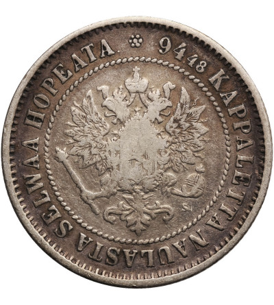 Finland (Russian occupation). 1 Markka 1872, Alexander II 1854-1881