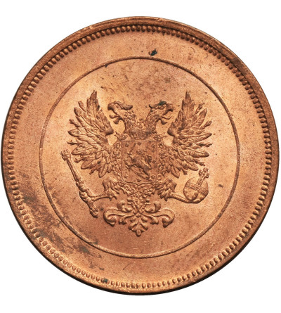 Finland (Civil war) 10 Pennia 1917, Eagle without crown (Kerenski Issue)