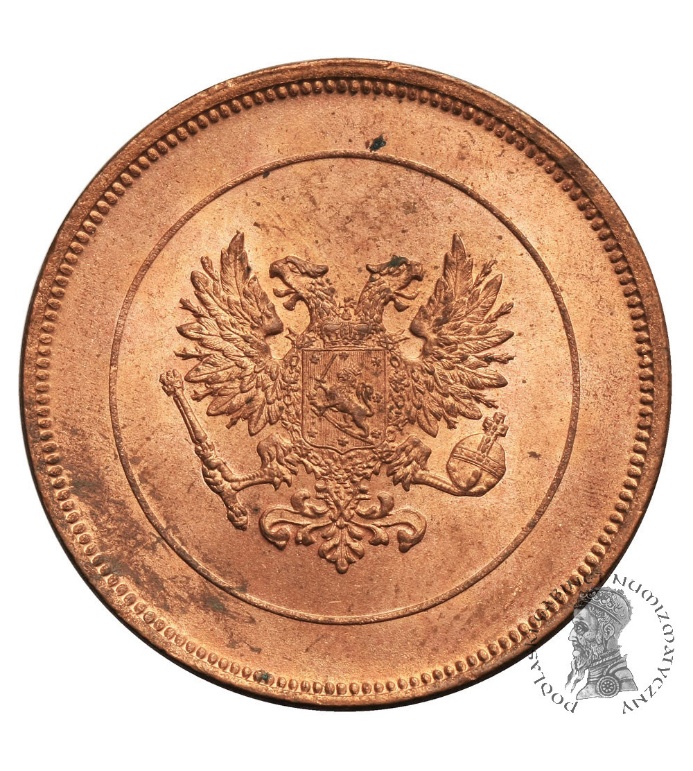 Finlandia, (wojna domowa). 10 Pennia 1917, orzeł bez korony (emisja Kiereńskiego)