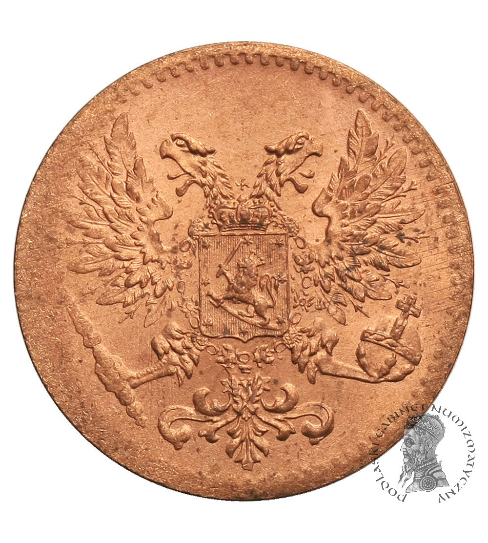 Finland (Civil war). 1 Penni 1917, Eagle without crown (Kerenski Issue)