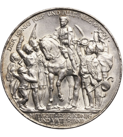 Niemcy, Prusy. 3 marki 1913 A, 100 lecie zwycięstwa nad Napoleonem