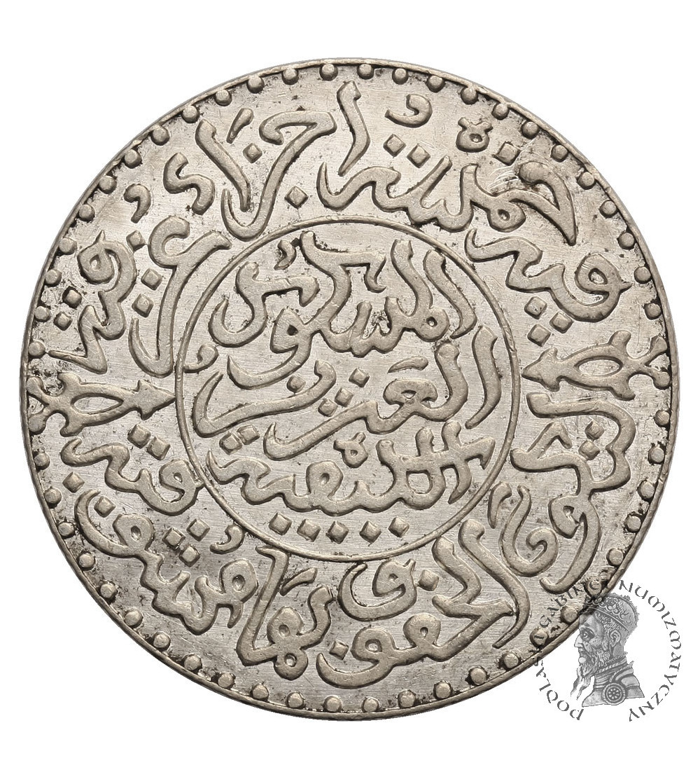Morocco, 1/4 Rial (2-1/2 Dirhams) AH 1321 / 1903 AD, Be, Abd al-Aziz