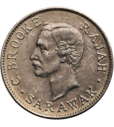 Sarawak, 10 Cents 1910 H, Charles J. Brooke, Rajah