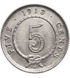 Sarawak, 5 centów 1913 H, Charles J. Brooke, Rajah