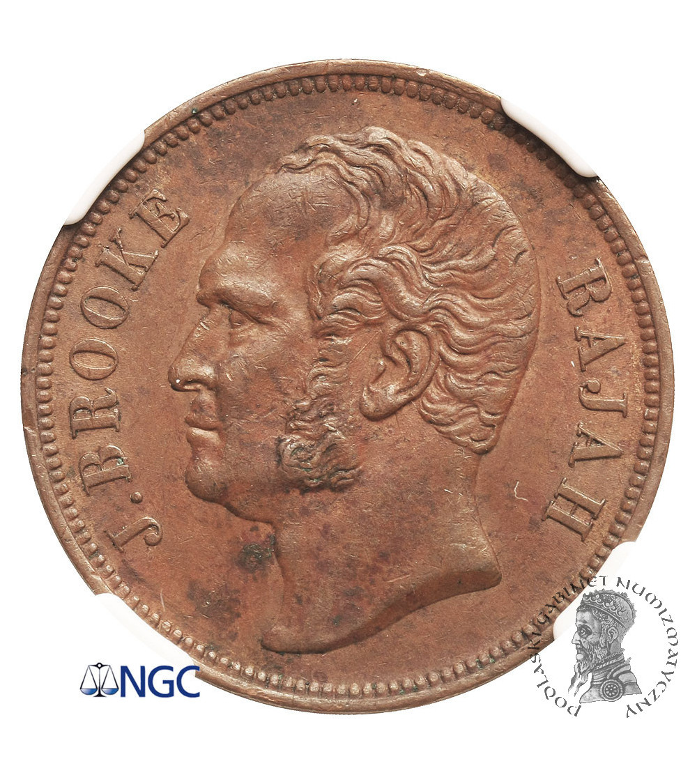 Sarawak, 1 cent 1863, James Brooke, Rajah 1841-1868, NGC MS 61