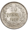 Finlandia, (okupacja rosyjska). 50 Pennia 1916 S, Mikołaj II 1894-1917