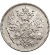 Finlandia, (okupacja rosyjska). 50 Pennia 1915 S, Mikołaj II 1894-1917