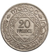 Morocco, 20 Francs AH 1352 / 1933 AD, French protectorate - Mohammed V 1927-1962 AD