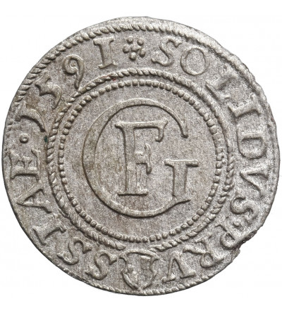 East Prussia, (Preussen Herzogtum - Ostpreussen). Georg Friedrich 1578-1603. Shilling 1591, Königsberg