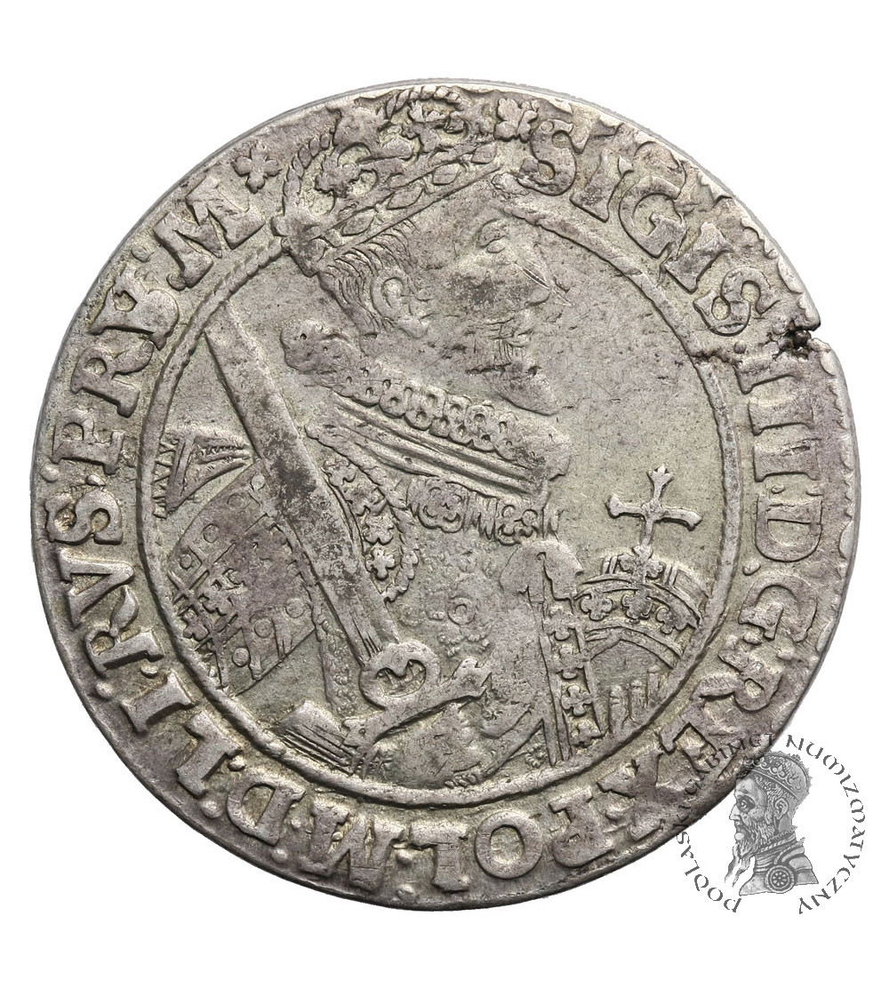Poland. Zygmunt III Waza 1587-1632.  Ort 1621, Bydgoszcz mint - error overstruck: PRS/V