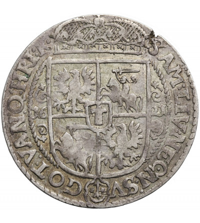 Poland. Zygmunt III Waza 1587-1632.  Ort 1621, Bydgoszcz mint - error overstruck: PRS/V