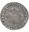 Polska / Francja. Henryk III Walezy 1573-1575-1589. Frank (Franc au col plat) 1578 G, Poittiers