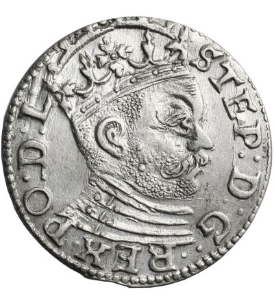 Polska, Stefan Batory 1576-1586.Trojak (3 grosze) 1585, mennica Ryga - RI / GE