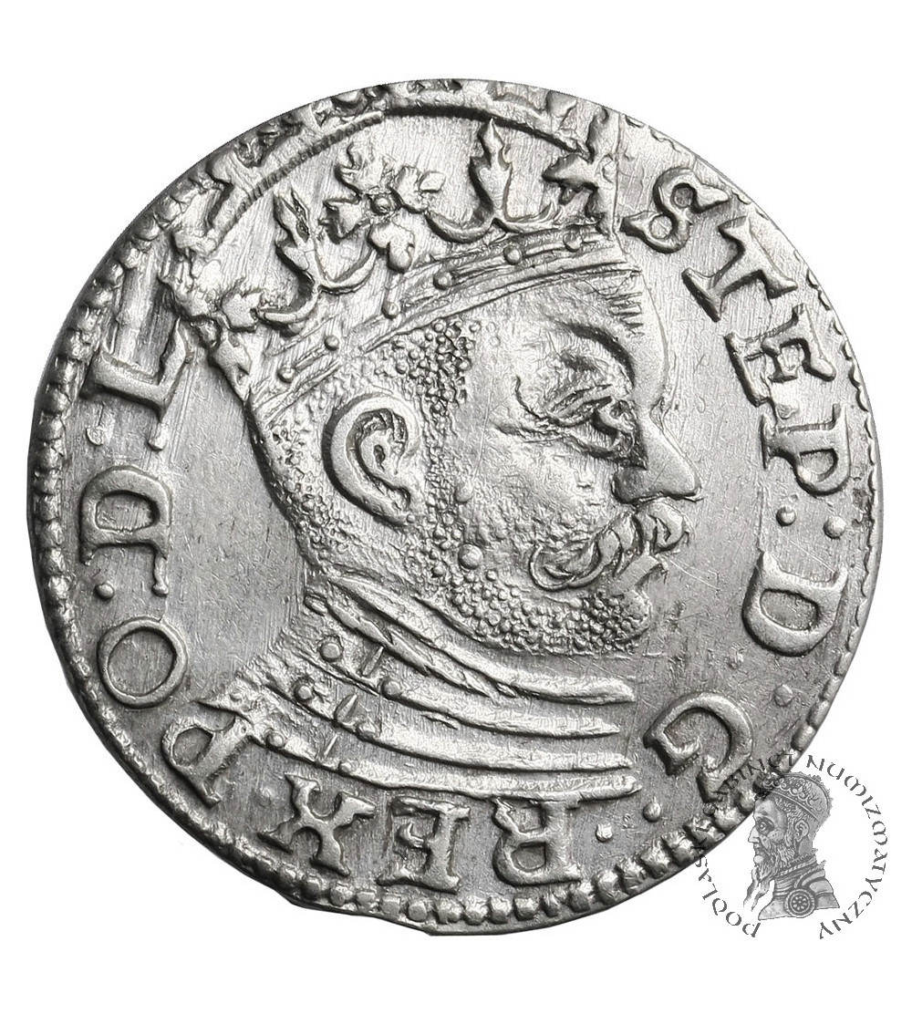 Poland, Stefan Batory 1576-1586. Trojak (3 Groschen) 1585, Riga mint