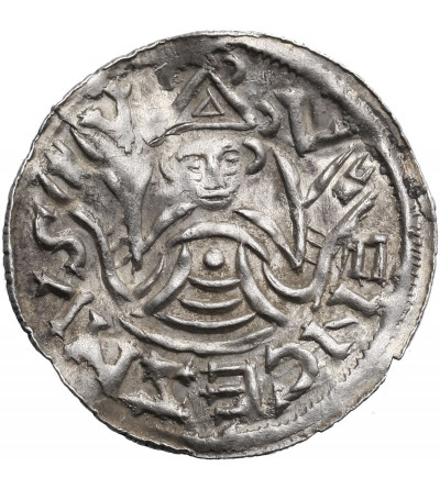 Bohemia (Böhmen), Bretislaus I 1037-1055. Denar no date, before 1050 AD, (V-ENCEZNVS-V)