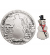 Nauru, 10 Dollars 2008, Happy New Year and Marry Christmas - Snowman