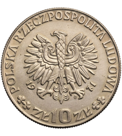 Poland, 10 Zlotych 1971 F.A.O. - proba