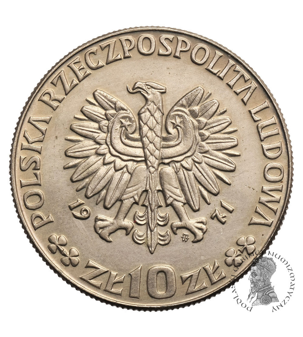 Poland, 10 Zlotych 1971 F.A.O. - proba