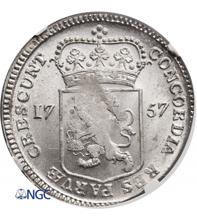 Netherlands. Thaler (Zilveren Dukaat) 1757, West Friesland - NGC MS 63