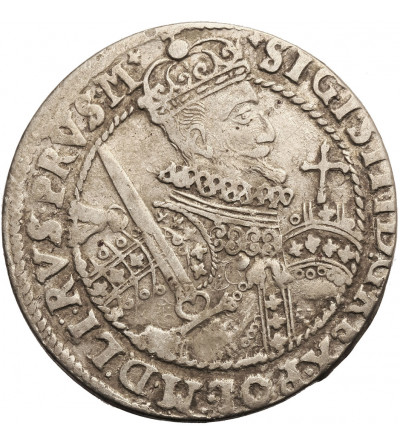 Polska, Zygmunt III Waza 1587-1632. Ort koronny 1622, Bydgoszcz - Pogoń w hełmie bez miecza