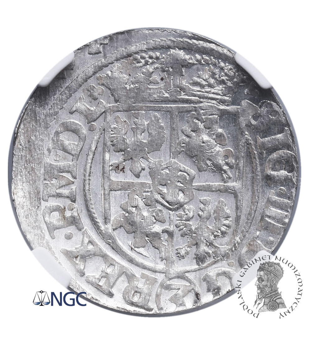 Poland. Sigismunt III Wasa. Poltorak (1/24 Taler / Dreipölker) 1620, Riga mint - NGC MS 65