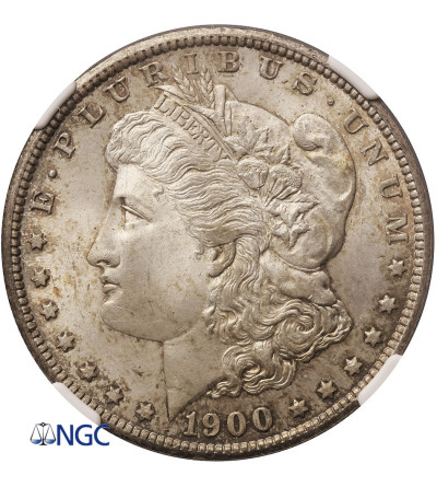 USA. Morgan Dolar 1900, Philadelphia - NGC MS 64