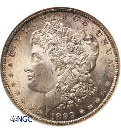 USA. Morgan Dollar 1899 O, New Orleans - NGC MS 64