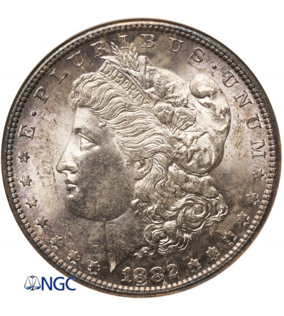 USA. Morgan Dolar 1882 S, San Francisco - NGC MS 64