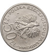 Poland, 50 Zlotych 1983, Ignacy Lukasiewicz, rotated dies ca. 75 degrees (mint error),
