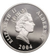Alderney, 5 funtów (5 Pounds) 2004, Złoty Wiek Kolei Parowych, wiadukt kolejowy - Proof